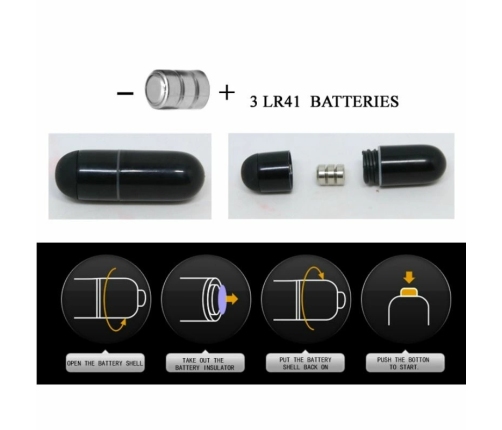 Pretty Love Eudora Silicone Vibrating Black Ring with Dual Stimulator