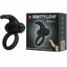 Pretty Love Eudora Silicone Vibrating Black Ring with Dual Stimulator