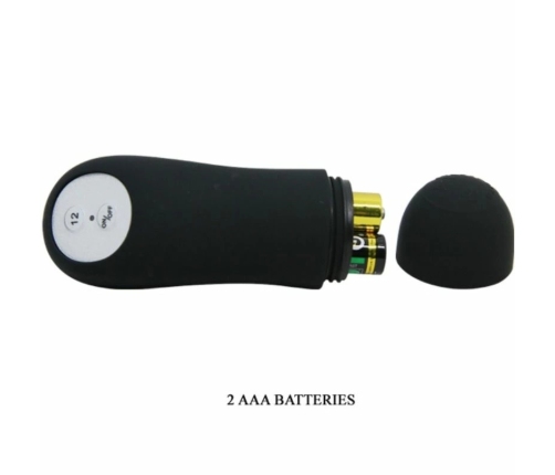 PRETTY LOVE - PLUG ANAL SILICONA ESTIMULACIÓN EXTRA Y 12 MODOS VIBRACIÓN NEGRO CONTROL REMOTO