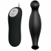 Pretty Love Silicone Intimate Plug 12-Mode Black Remote-Controlled
