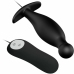Pretty Love Silicone Intimate Plug 12-Mode Black Remote-Controlled