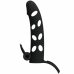 Pretty Love Silicone Extension Sleeve Black 15.2 cm with Vibration