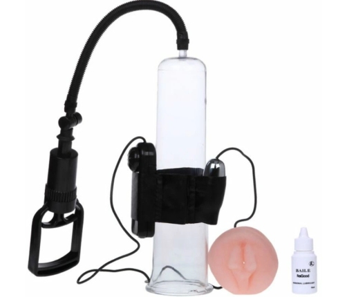 Baile Automatic Intimate Enlargement System with Vibration, Remote, Clear Tube