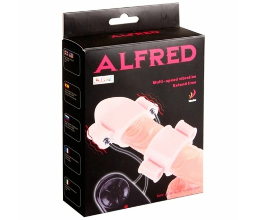 Baile Alfred Intimate Vibrating Sleeve Set with Dual Remote Control, Natural