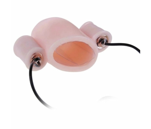 Baile Alfred Intimate Vibrating Sleeve Set with Dual Remote Control, Natural