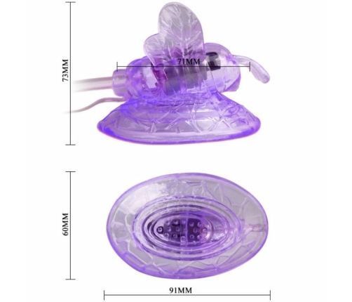 Baile Lilac Butterfly Intimate Vibrating Device with Adjustable Modes