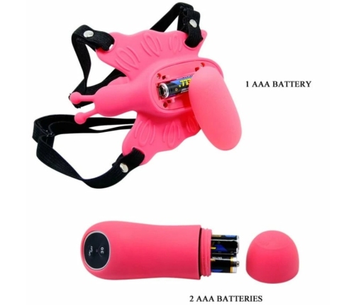 Baile Ultra Passionate Wireless Butterfly Intimate System 30 Modes Pink