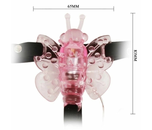 BAILE - ARNÉS CON MARIPOSA VIBRADORA MULTIVELOCIDAD