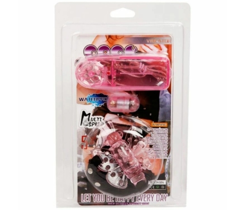 BAILE - ARNÉS CON MARIPOSA VIBRADORA MULTIVELOCIDAD