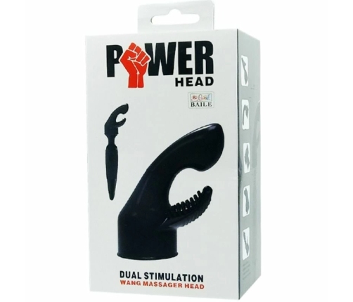 Baile Power Head Interchangeable Massager Attachment, Black TPR