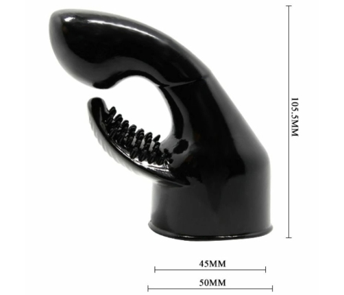 Baile Power Head Interchangeable Massager Attachment, Black TPR