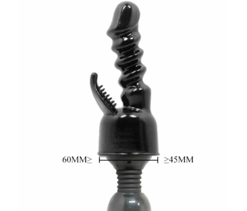 Baile Power Head Black - Interchangeable Massager Attachment TPR