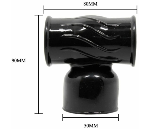 Baile Power Head Black - Interchangeable Attachment for Massager, TPR