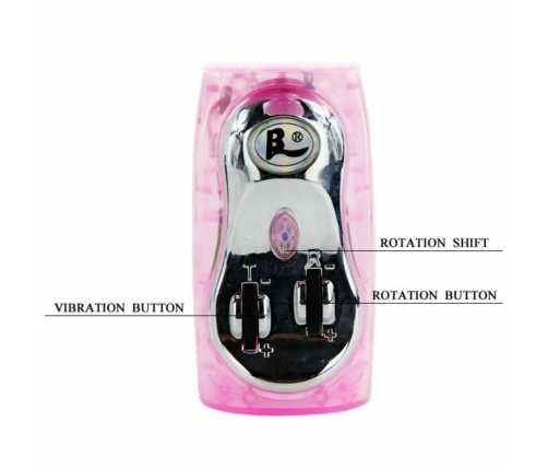 Baile Rotating Multi-Speed Intimate System with Dual Stimulation, Pink