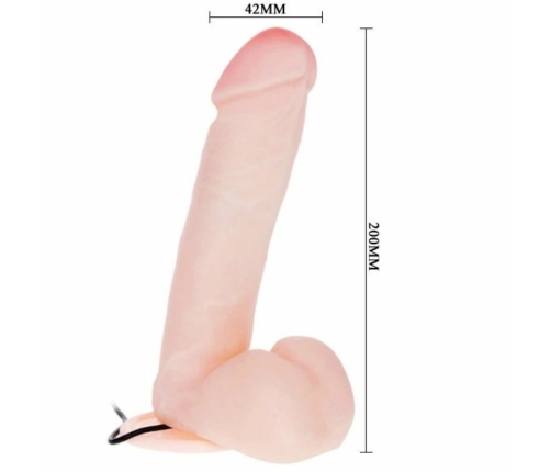 Baile Intimate Machine with Vibration & Rotation 20 cm Natural TPR