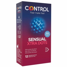 Control Xtra Dots Textured Latex Condoms 12 pcs 54mm 190mm Control Xtra Dots Textured Latex Condoms 12 pcs 54mm 190mm