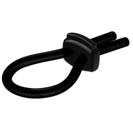 JOYDIVISION POTENZDUO Silicone Black Adjustable Ring M Size