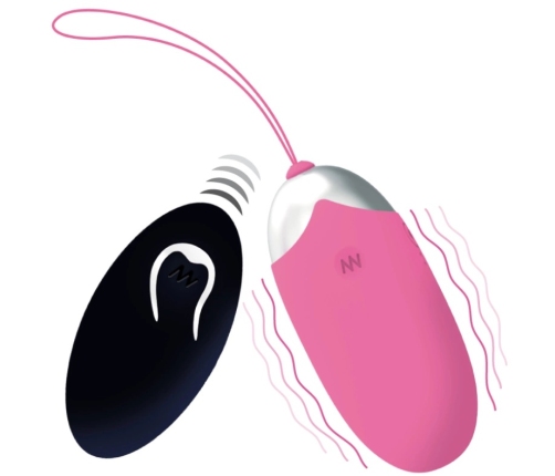INTENSE Flippy II Remote-Controlled Vibrating Egg Pink 12 Modes USB