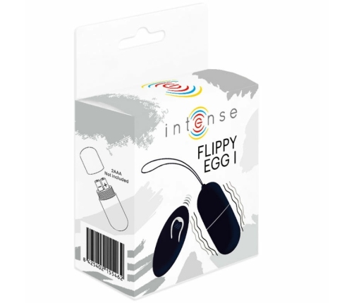 INTENSE FLIPPY I Vibrating Remote-Controlled Intimate Egg Black 12 Modes