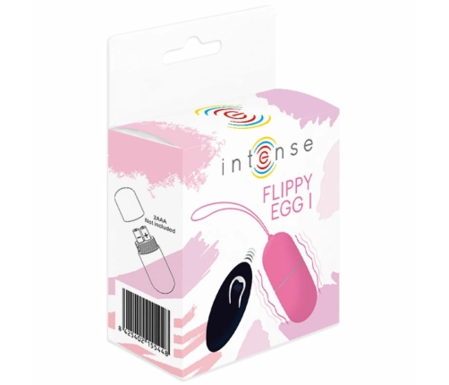 Intense Flippy I Remote-Controlled Vibrating Egg Pink Silicone 12 Modes