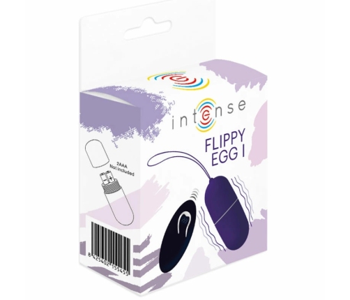 INTENSE Flippy I Vibrating Remote-Controlled Egg Purple 12 Modes