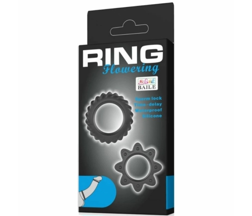 Baile Flowering Silicone Support Rings Set - 2 Sizes, Durable Material