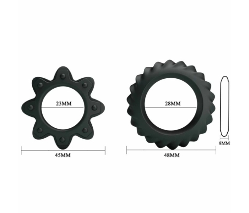 Baile Flowering Silicone Support Rings Set - 2 Sizes, Durable Material