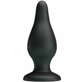 Pretty Love Ergonomic Silicone Intimate Plug Black 15.4 cm with Suction Base Pretty Love Ergonomic Silicone Intimate Plug Black 15.4 cm with Suction Base