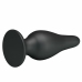 Pretty Love Ergonomic Silicone Intimate Plug Black 15.4 cm with Suction Base