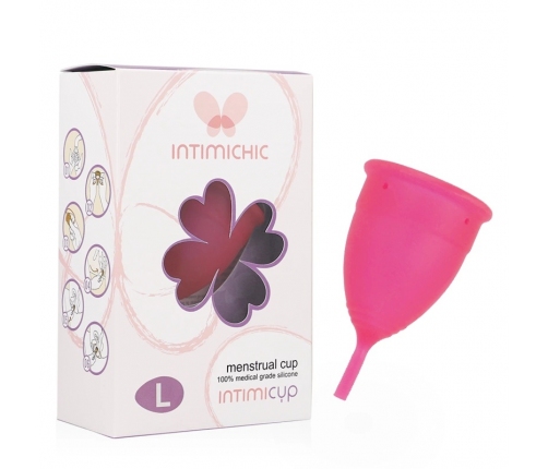 Intimichic Menstrual Cup L Medical Grade Silicone - Reusable Comfort