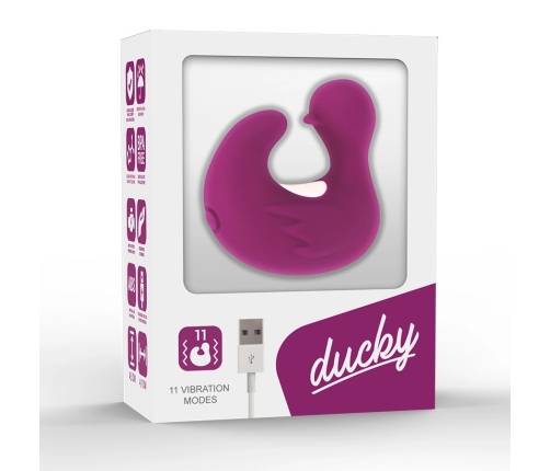 Coverme DUCKYMANIA Rechargeable Silicone Massage Thimble, Purple