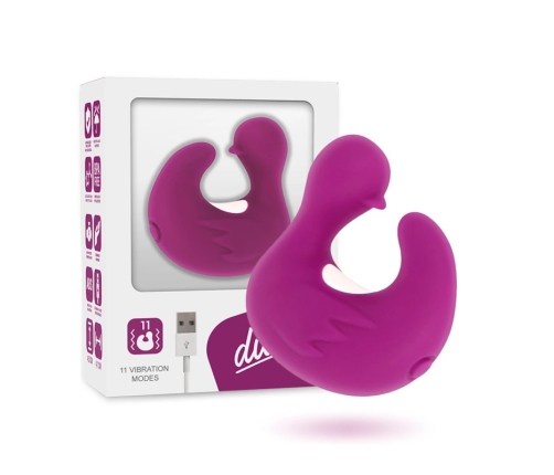 Coverme DUCKYMANIA Rechargeable Silicone Massage Thimble, Purple