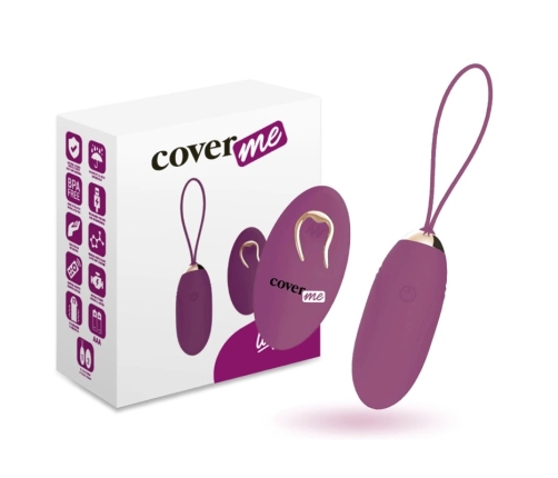 Coverme Lapi Lilac Remote-Controlled Intimate Egg, 12 Modes, Silicone, 7cm
