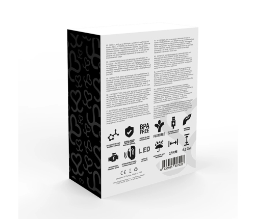 Moressa Brad Premium Silicone Rechargeable Black Ring, 7 Modes, Waterproof