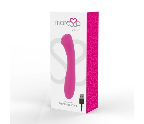 MORESSA Celso Premium Silicone Rechargeable Massager 16cm Waterproof