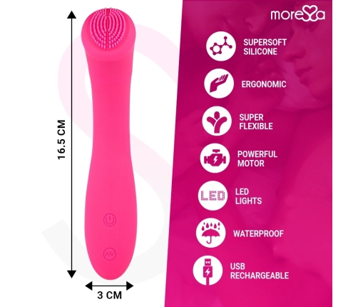 MORESSA Celso Premium Silicone Rechargeable Massager 16cm Waterproof