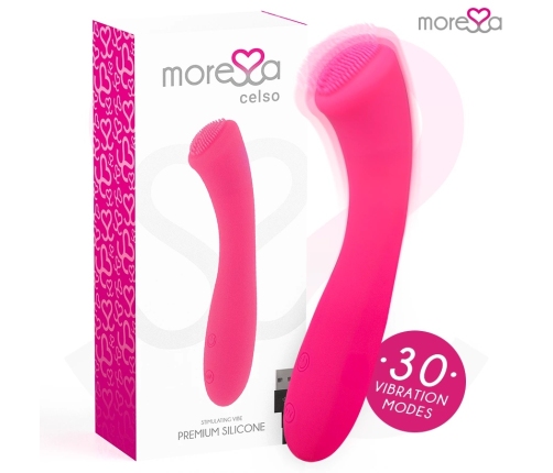 MORESSA Celso Premium Silicone Rechargeable Massager 16cm Waterproof