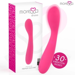 Moressa Druso Premium Silicone Rechargeable Stimulator, 30 Modes, Slim Design