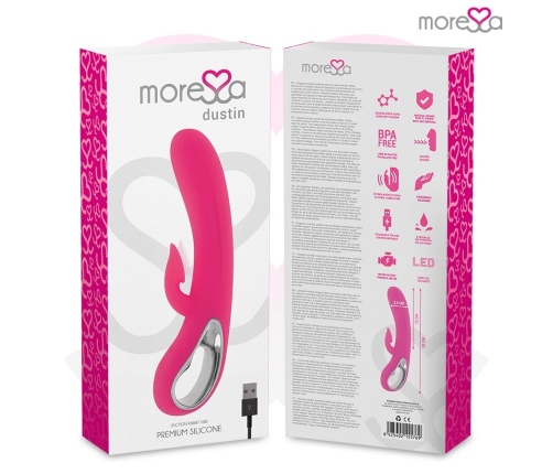 Moressa Dustin Dual-Action Silicone Wave Vibrator with Suction, Rechargeable