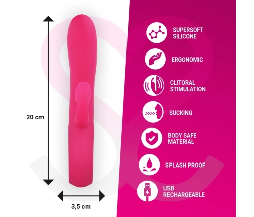 Moressa Dustin Dual-Action Silicone Wave Vibrator with Suction, Rechargeable