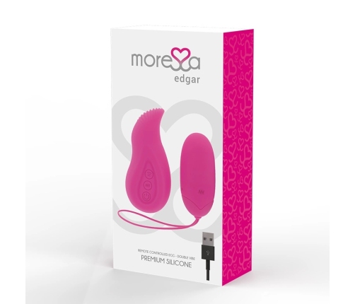 Moressa Edgar Premium Silicone Dual Remote Control System, Purple