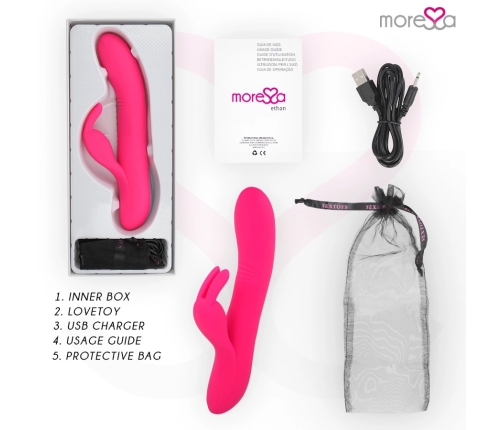 Moressa Ethan Premium Silicone Dual Motor Intimate Device, USB, 205mm