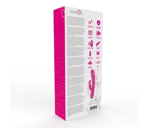 Moressa Gino Premium Silicone Intimate Machine Rechargeable 190mm Violet