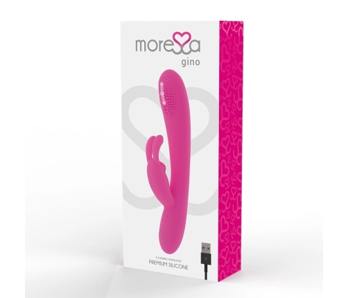 Moressa Gino Premium Silicone Intimate Machine Rechargeable 190mm Violet