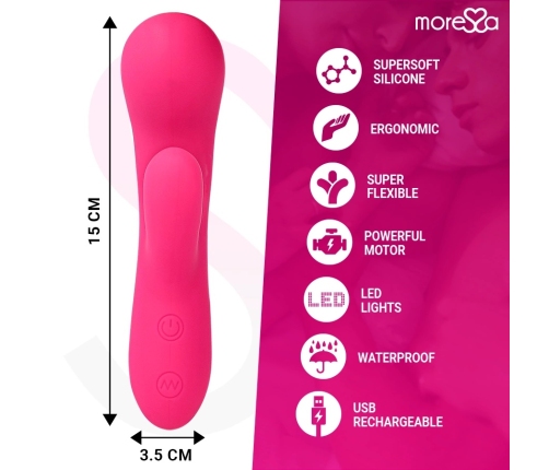 MORESSA - JERRY CLIP VIBRADOR PUNTO G Y CLITORIS PREMIUM SILICONE RECARGABLE