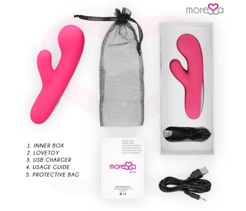 MORESSA - JERRY CLIP VIBRADOR PUNTO G Y CLITORIS PREMIUM SILICONE RECARGABLE
