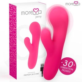 Moressa Jerry Premium Silicone Dual Motor Intimate Machine, 30 Modes, Pink