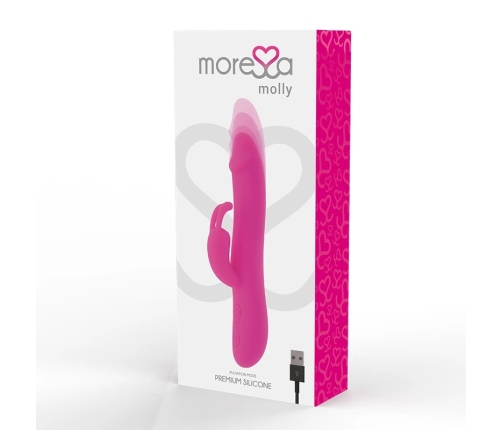 Moressa Molly Premium Silicone Dual-Motor Rechargeable Model, Purple