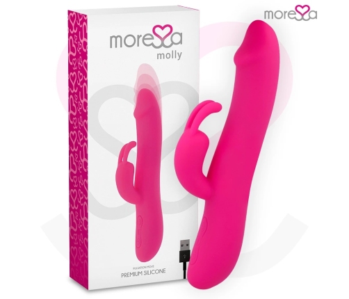 Moressa Molly Premium Silicone Dual-Motor Rechargeable Model, Purple
