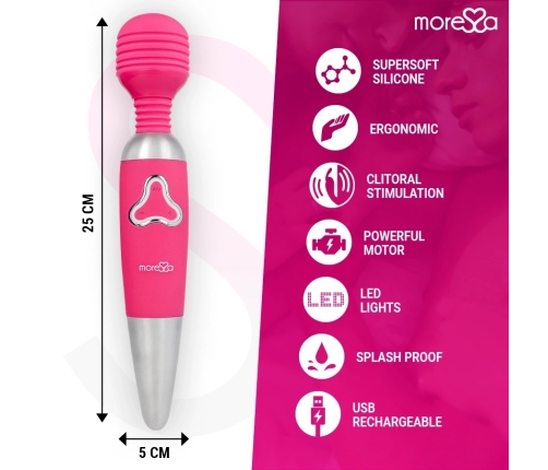 Moressa Odilon Premium Silicone Rechargeable Ergonomic Massager 25cm